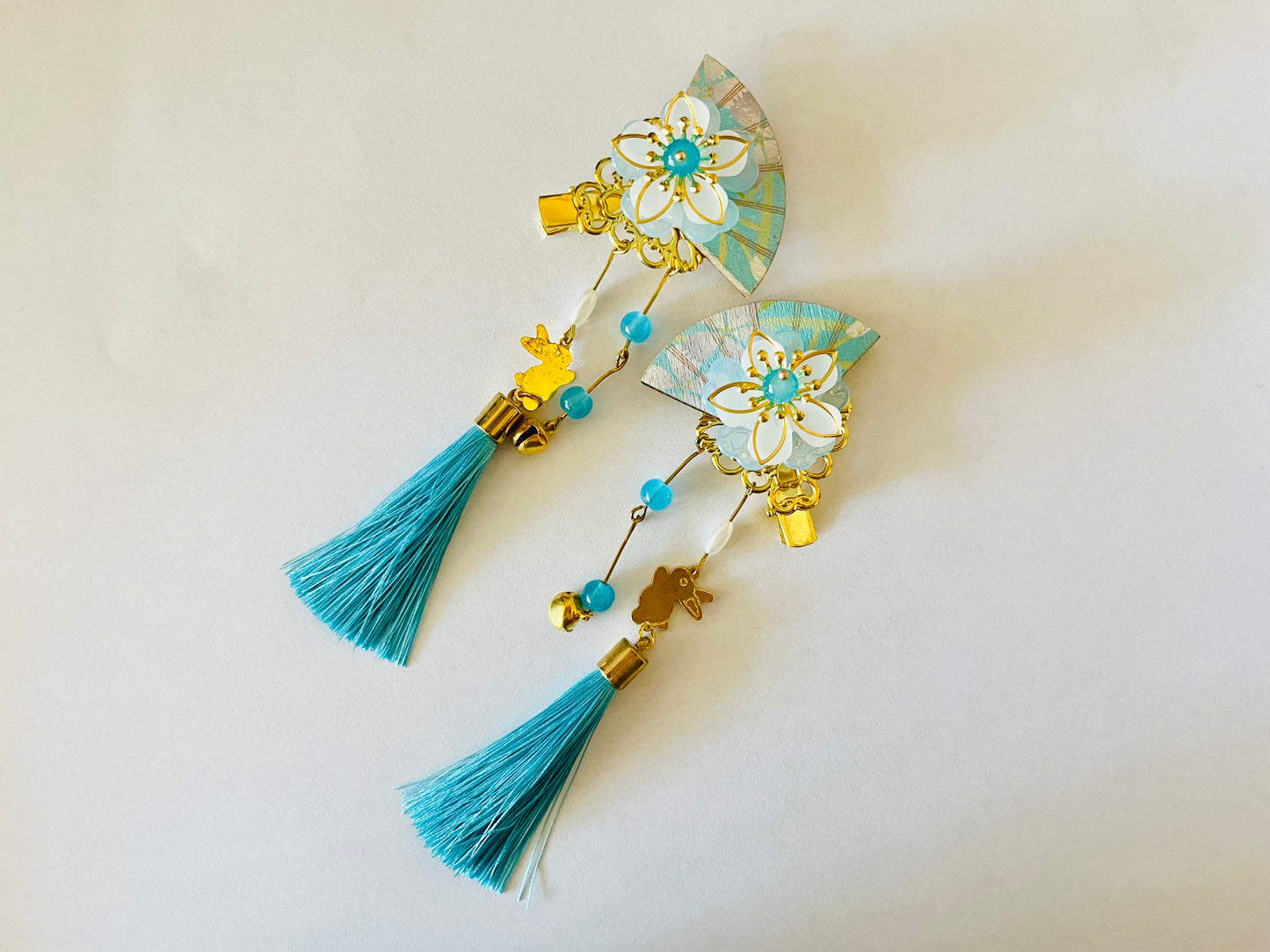 Asian style hair clip, Asian princess, kimono hair style,