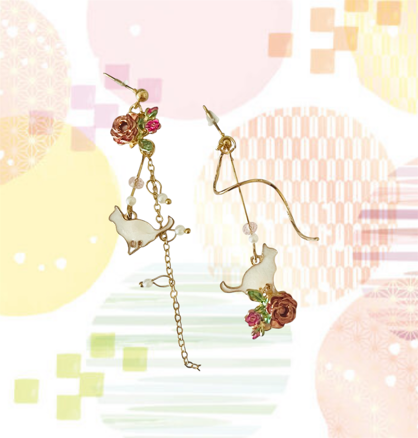 Asian style earring, for party, date, wedding, gifts for her
