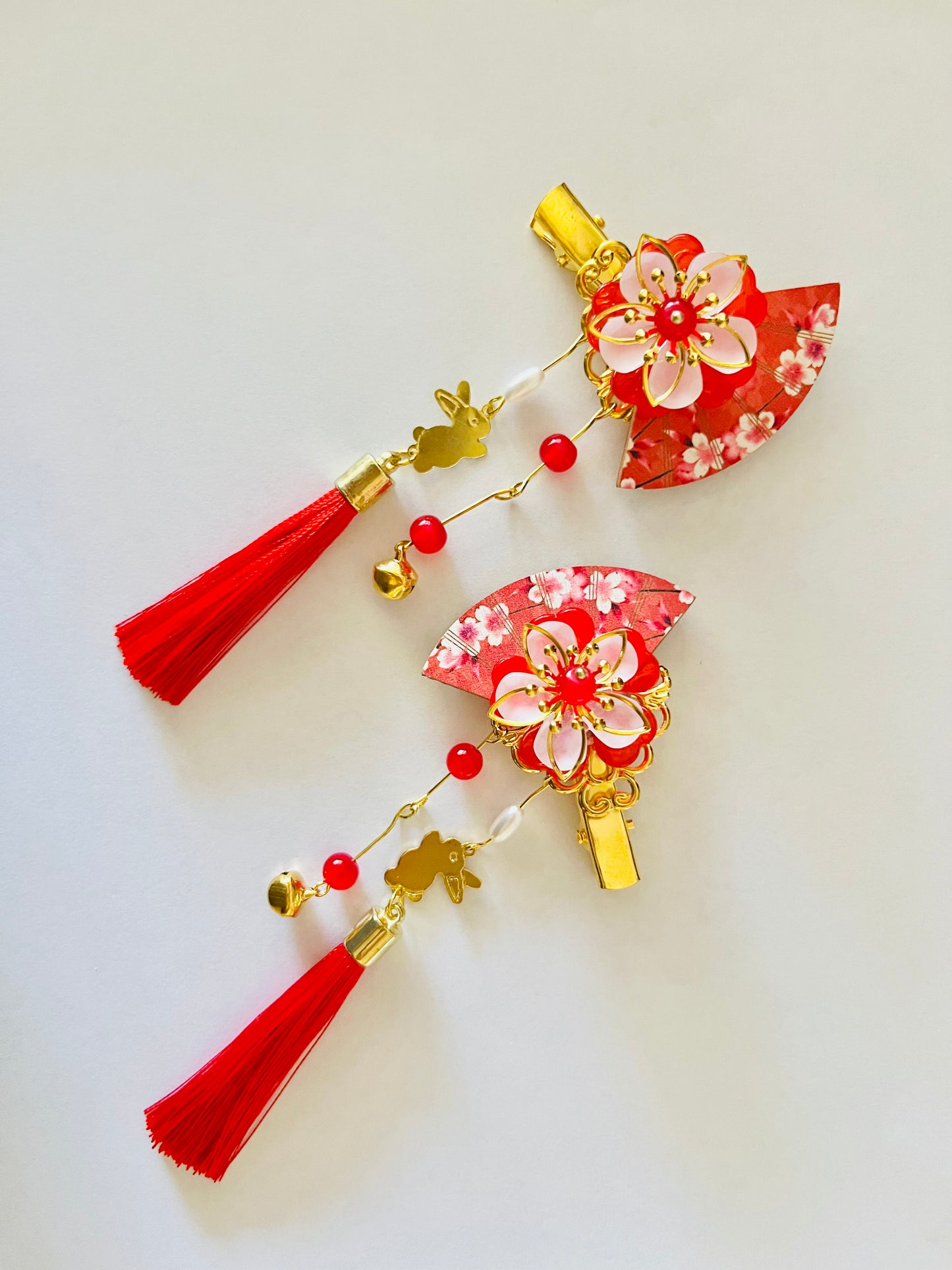 Asian style hair clip, Asian princess, kimono hair style,